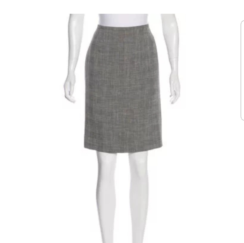 Armani Collezioni Houndstooth Pencil Skirt